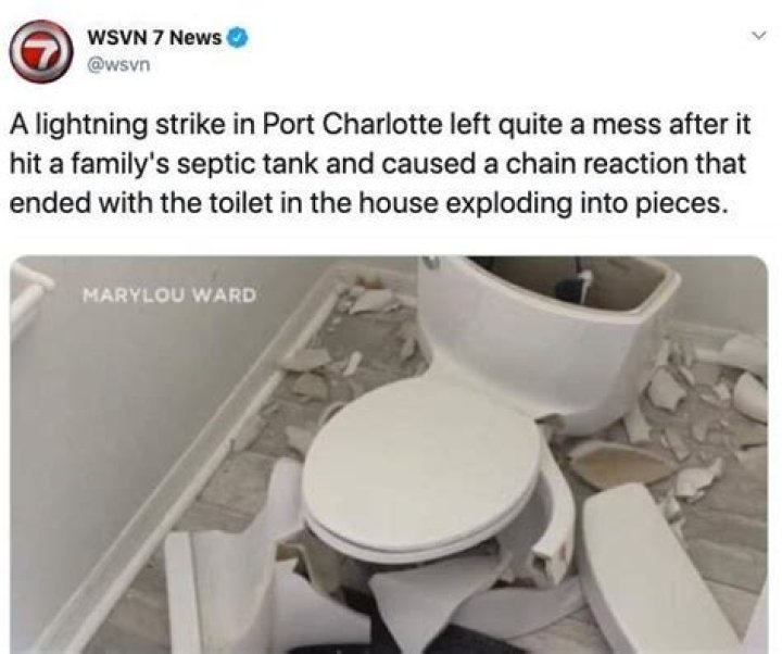 Can you use the toilet during a thunderstorm?